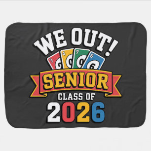 We Out Senior Class Of 2026 Baby Blanket