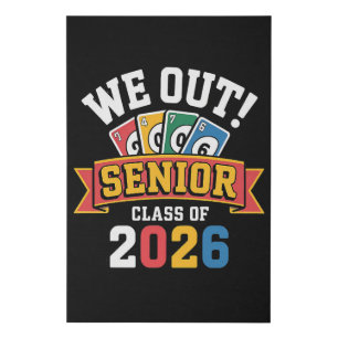 We Out Senior Class Of 2026 Faux Canvas Print