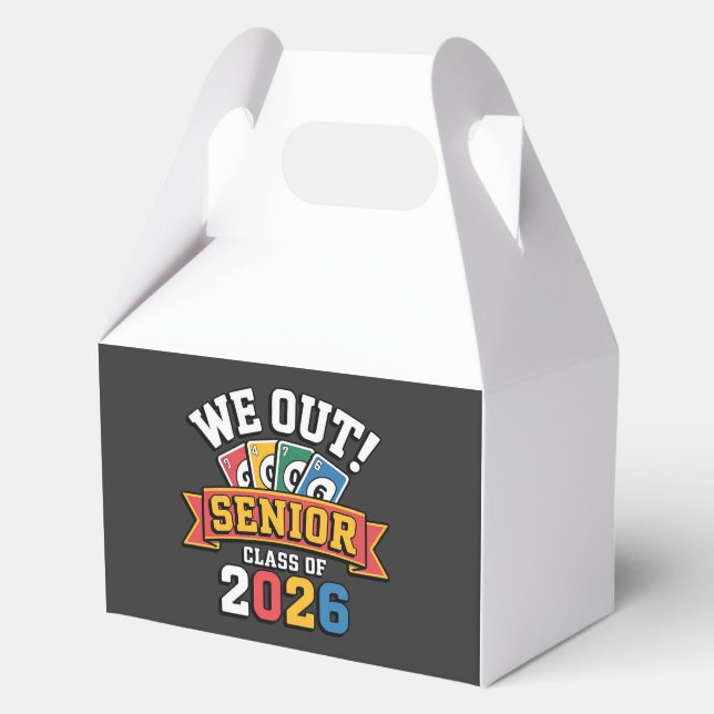 We Out Senior Class Of 2026 Favor Boxes (Front)