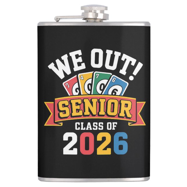 We Out Senior Class Of 2026 Flask (Front)