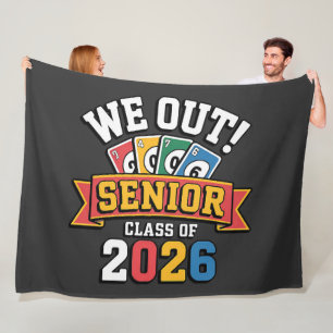 We Out Senior Class Of 2026 Fleece Blanket