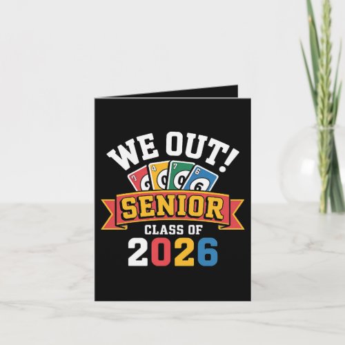We Out Senior Class Of 2026 Holiday Card