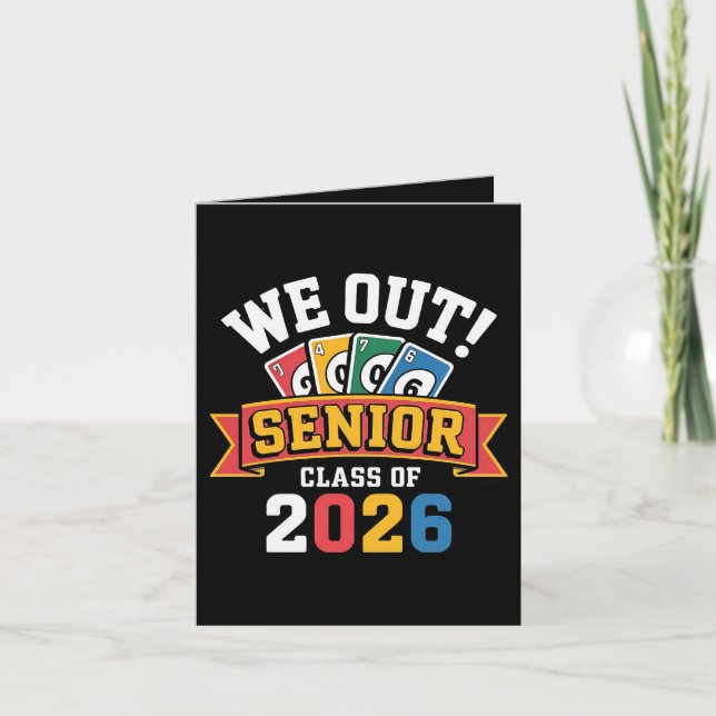 We Out Senior Class Of 2026 Holiday Card (Front)