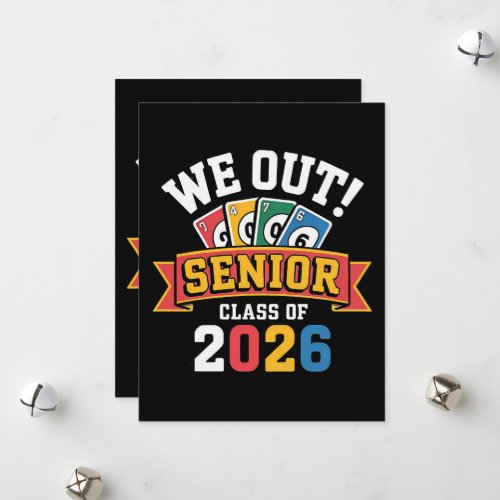 We Out Senior Class Of 2026 Holiday Card