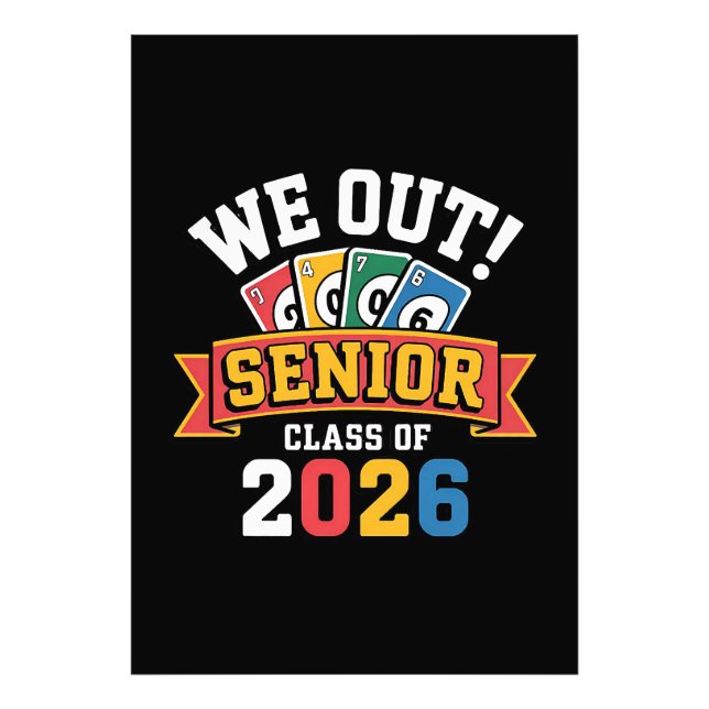 We Out Senior Class Of 2026 Photo Print (Front)