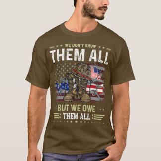We Owe Them All Partiotic Veterans Day Memorial Da T-Shirt