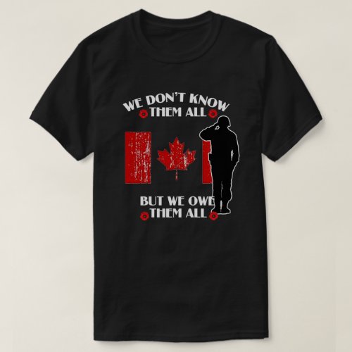 We Owe Them All Remembrance Day T_Shirt
