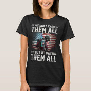 We Owe Them All With American Flag Memorial Day T-Shirt