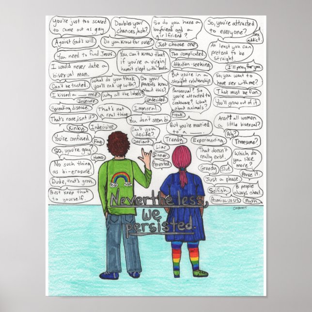 We Persisted (Bisexual) 11x14 Poster (Front)