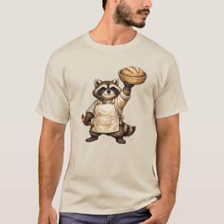 We Proof At Dawn Sourdough , Funny Raccoon Meme Br T-Shirt