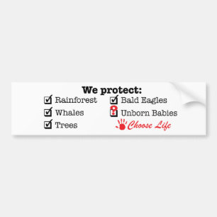 We Protect? Bumper Sticker