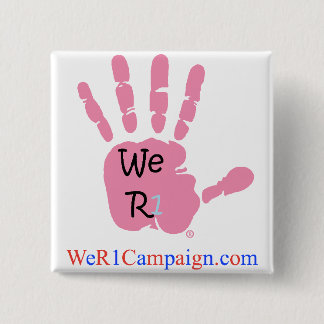 We R1 Pink Hand Button
