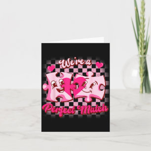 We’re A Perfect Match Love Puzzle Funny Valentines Card