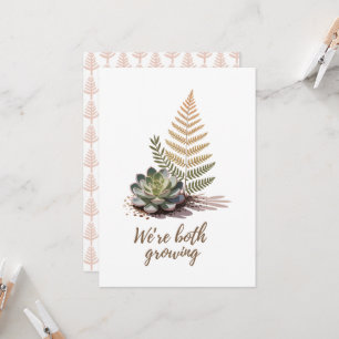 We’re Both Growing Botanical Succulent Design Invitation