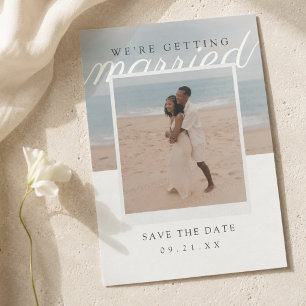 We’re Getting Married Editorial Photo Save The Date