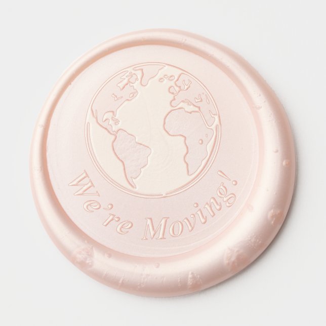 We’re moving World Globe Wax Seal Sticker (Front)