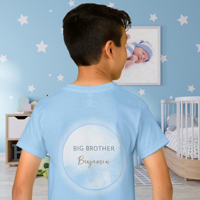We´re on Cloud 9 Blue Big Brother Cute Baby Shower T-Shirt (We´re on Cloud 9 Blue Big Brother Cute Baby Shower T-Shirt ©Susanne Sachers - Sunny Mind 🌞)