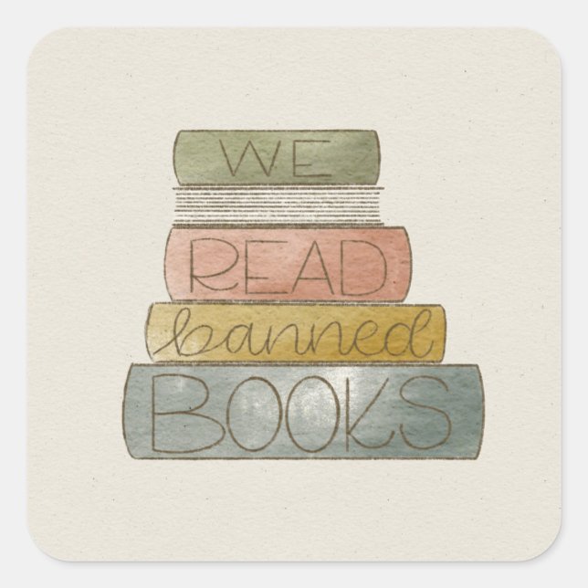 We Read Banned Books  Sticker (Front)