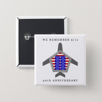 We Remember 9/11 20th Anniversary Button