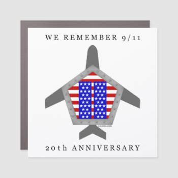 We Remember 9/11 20th Anniversary Car Magnet