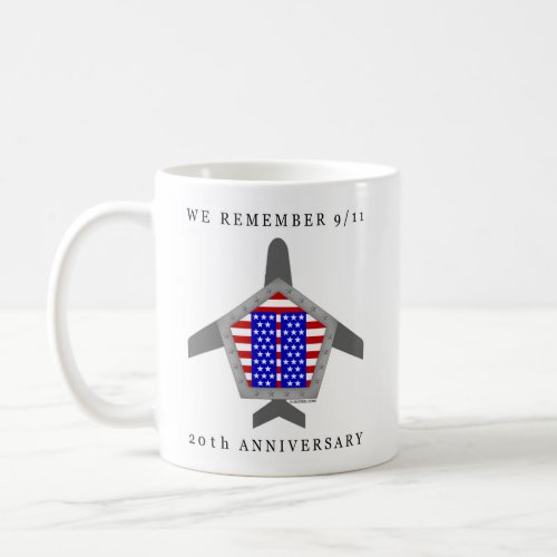 We Remember 911 20th Anniversary Coffee Mug