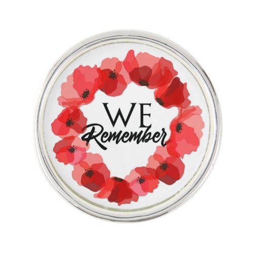 We Remember Remembrance Day Lapel Pin