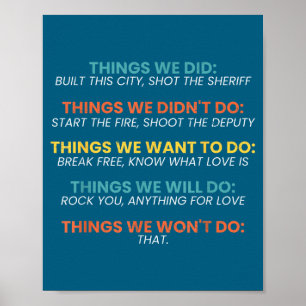 We Retro Vintage Things Didn' Want Poster