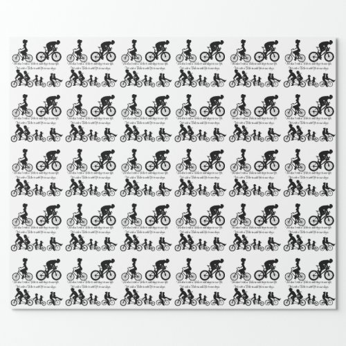 WE RIDE A BIKE WRAPPING PAPER