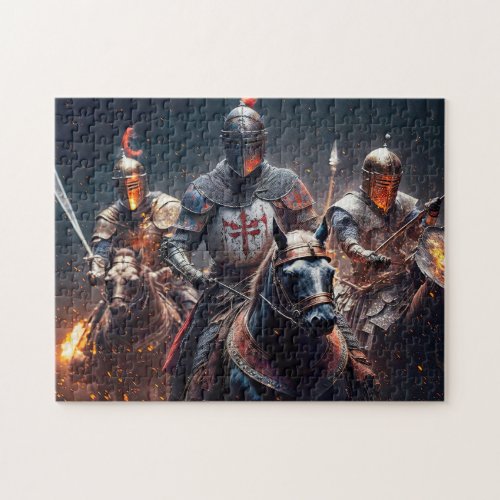 We Ride After Midnight Illustration Jigsaw Puzzle