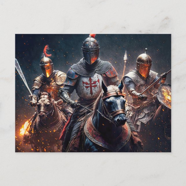 We Ride After Midnight Illustration Postcard (Front)