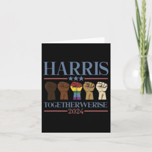 We Rise - Kamala Harris 2024 Lgbt Card
