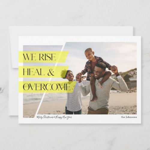 We Rise Modern Holiday Photo Card