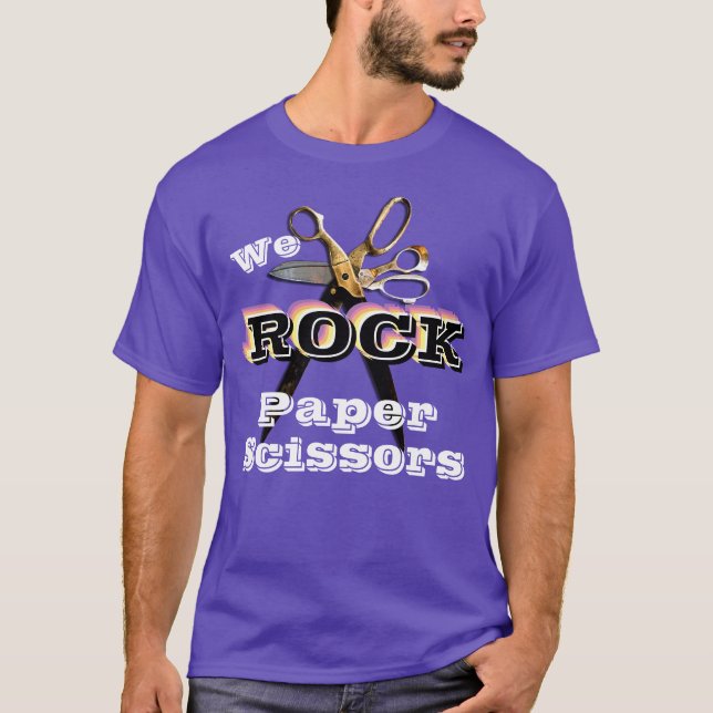 We Rock Paper Scissors Scrapbook T-Shirt (Front)