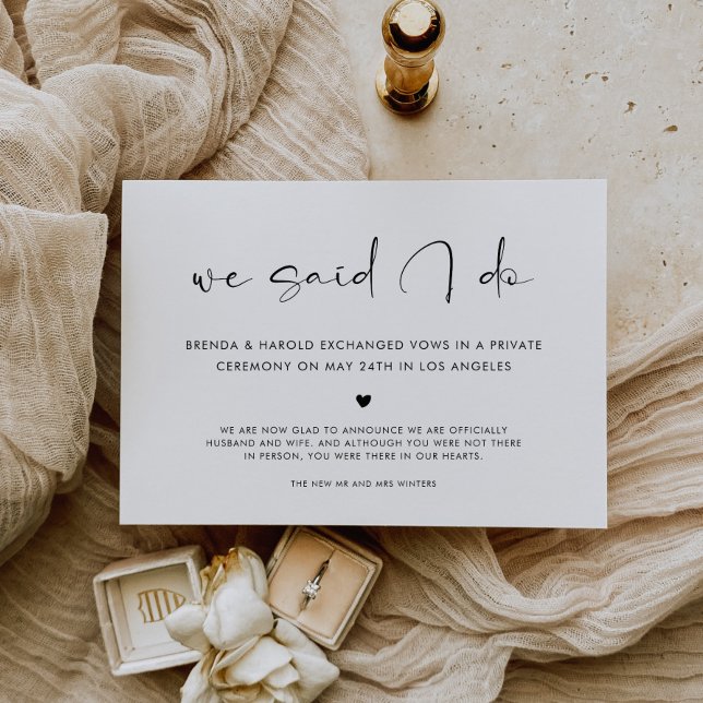 We Said I Do Wedding Announcement (Creator Uploaded)