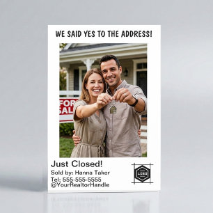 We Said Yes To The Address Real Estate Selfie Frame