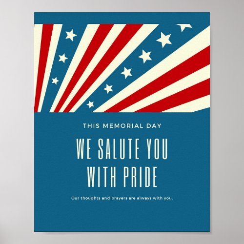 We salute you with pride poster