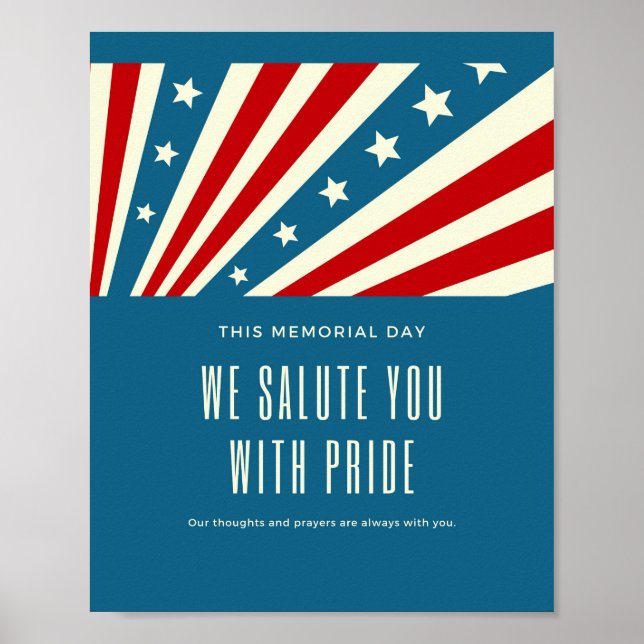 We salute you with pride poster (Front)