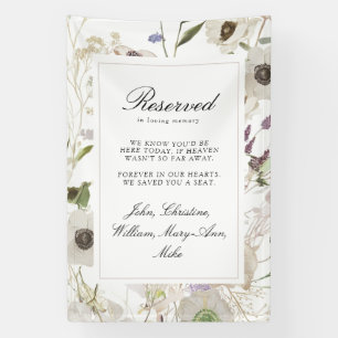 "We Saved You A Seat" Spring Wedding Welcome Banner