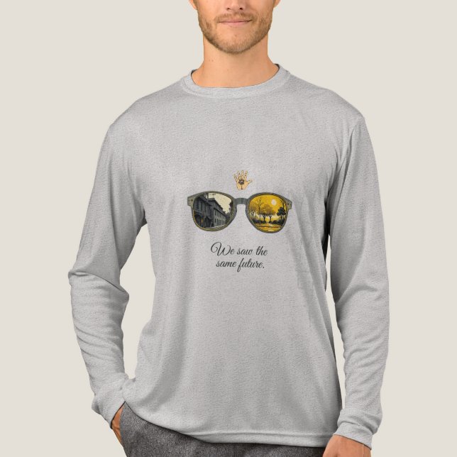 We saw the same future Tri-Blend shirt (Front)