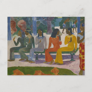 We Shall Not Go to the Market Today by Gauguin  Postcard