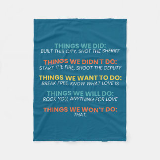 We Shirt Retro Vintage Things Didn' Want Fleece Blanket