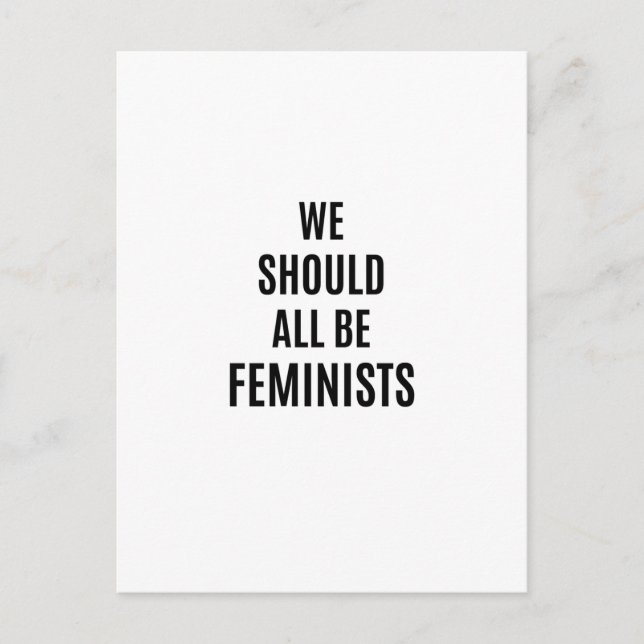 We Should All Be Feminists Postcard (Front)
