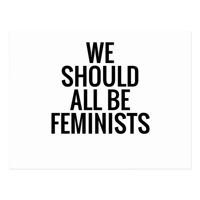 We Should All Be Feminists Postcard 