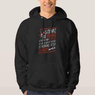 We Solve Our Problems By Making Fresh Haircut Barb Hoodie