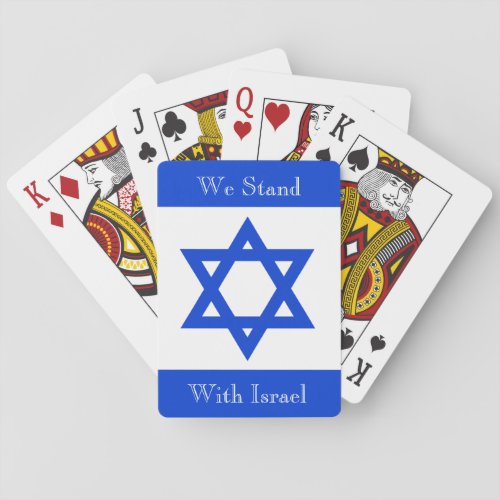 We Stand With Israel Playing Cards