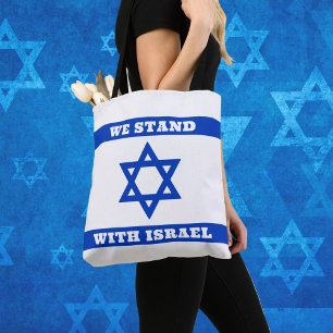 We Stand With Israel Tote Bag