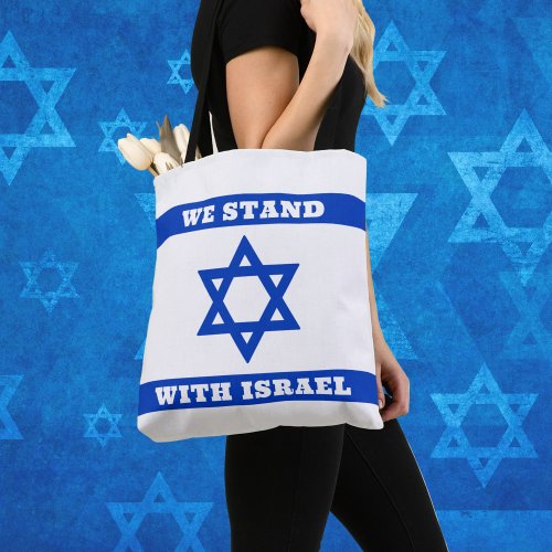 We Stand With Israel  Tote Bag