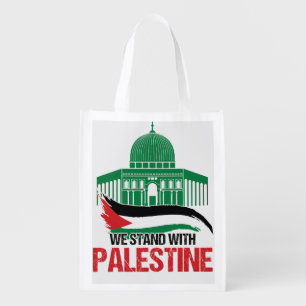 We Stand with Palestine Grocery Bag