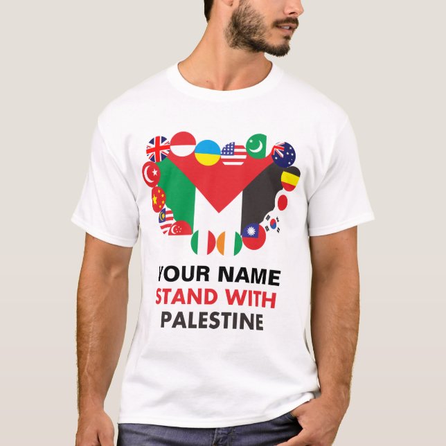 We Stand With Palestine T-Shirt (Front)