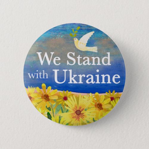 WE STAND WITH UKRAINE Button